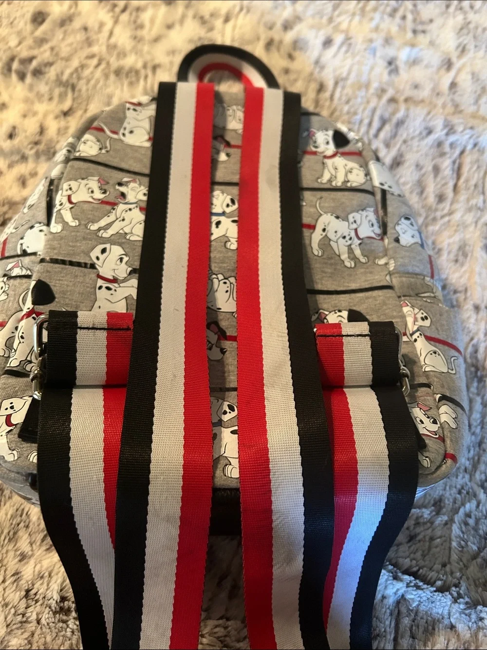 Loungefly Gray, Red & Black 101 Dalmatians Mini Backpack